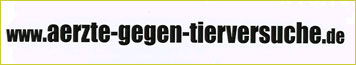 Aufkleber "www.aerzte-gegen-tierversuche.de"