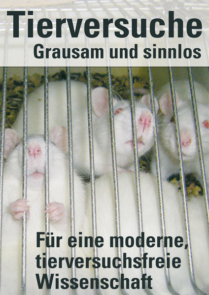 Demoplakat "Ratten im Käfig"