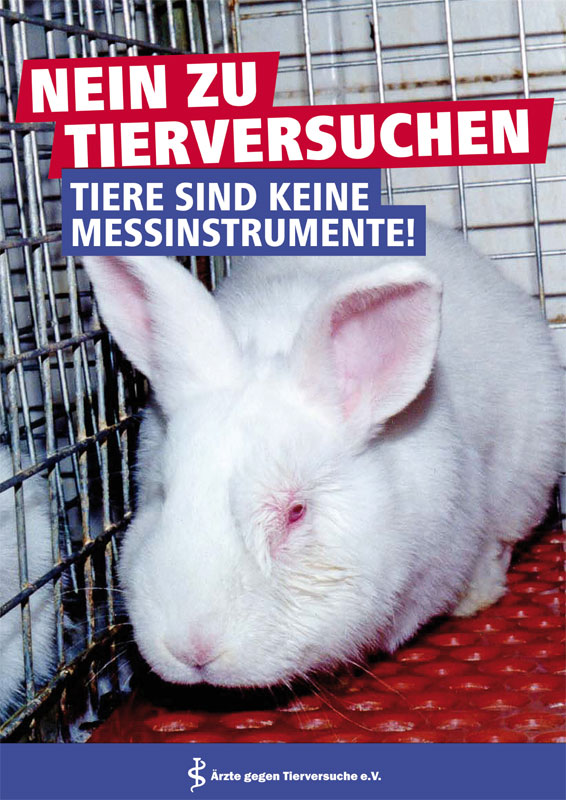 Demoplakat "Kaninchen"
