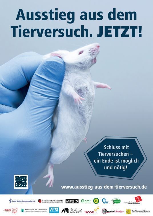 Poster "Ausstieg aus dem Tierversuch" - Maus